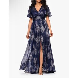 NEW NWT Betsy & Adam A25417 Full Length Chloe Navy size 4